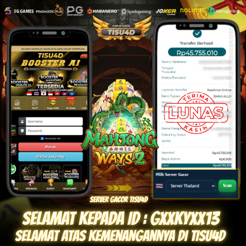 KEMENANGAN TERTINGGI HARI INI DI PERMAINAN MAHJONG WAYS 2 TEMBUS 45 JUTA