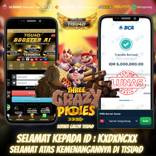 5 JUTA JP LAGI DI THREE CRAZY PIGIES HARI INI LAGI GACOR BOSKU