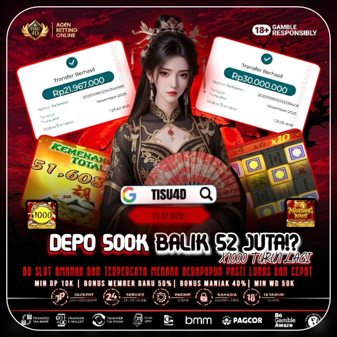 MEGA JACKP*T HARIINI, CUKUP MODAL 500K BALIK 50 JT