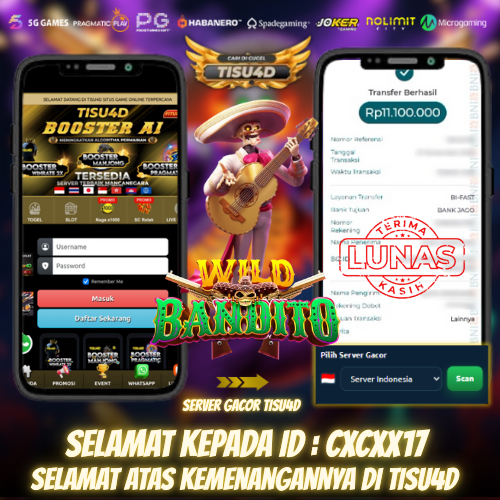 WILD BANDITO KASIH JP DAN TEMBUS HINGGA 11 JUTA BOSKU