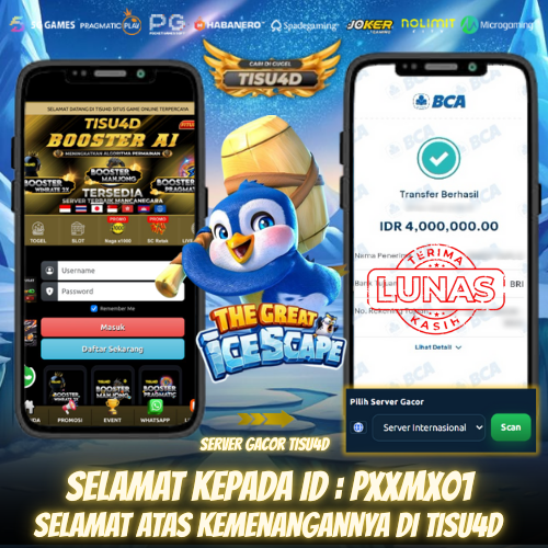 PERMAINAN THE GREAT ICESCAPE KASIH CUAN 4 JUTA DI TISU4D