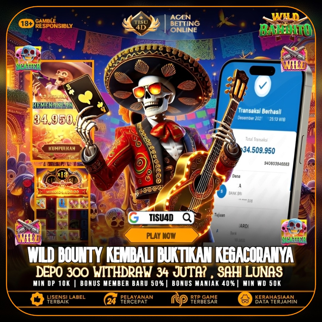 WILD BANDITO HARI INI GACOR BOSKU HINGGA 34 JUTA