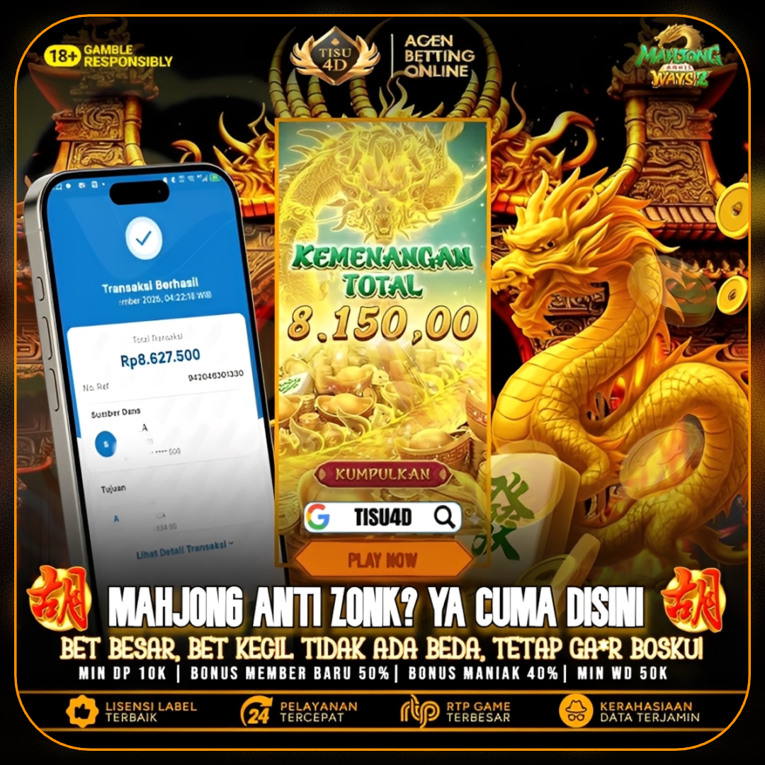 MAHJONG ANTI ZONK? YA CUMA DISINI