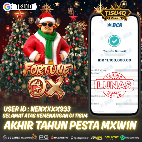 FORTUNE OX KASIH JP 11 JUTA BOSKU