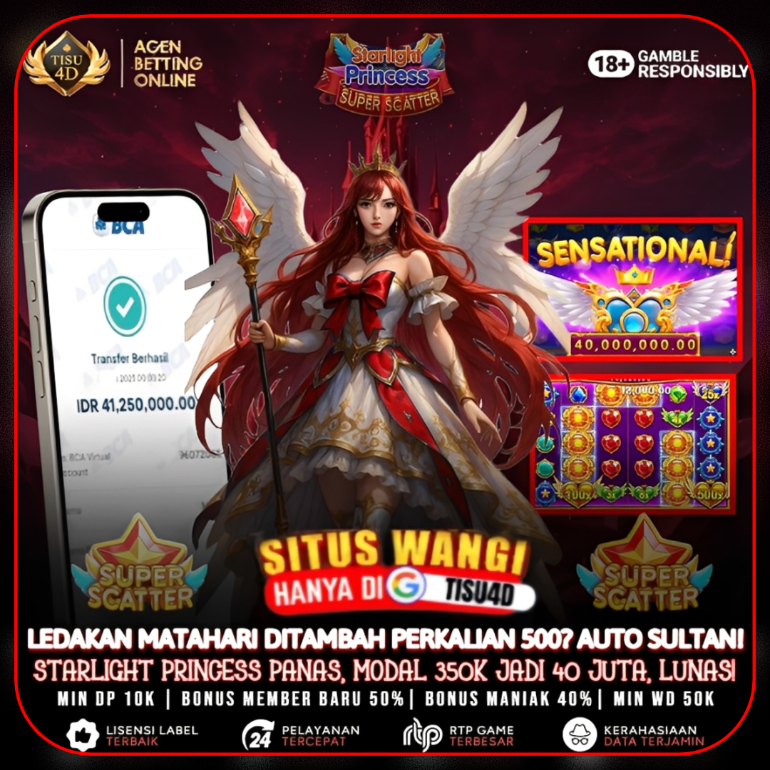 STARLIGHT PRINCESS MENYALA, JACKPOT 40 JUTA LUNAS