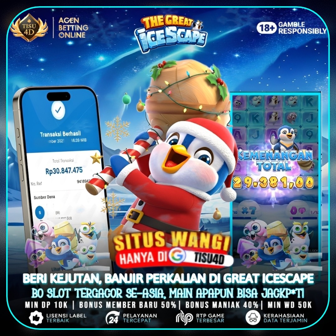 kemenangan di permainan the great ice scape di tisu4d  30 juta bosku