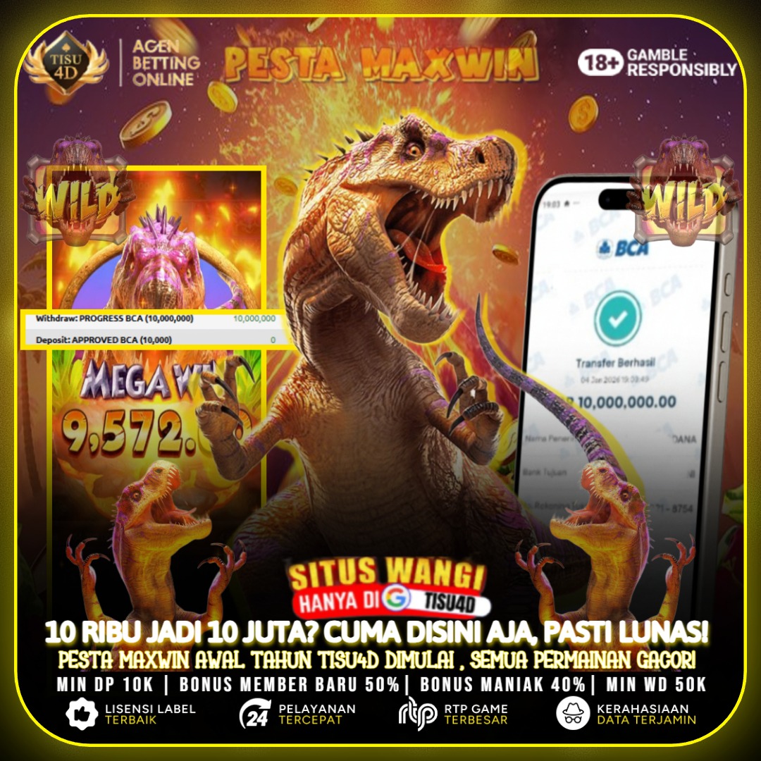 JP 10 JUTA HARI INI DI TISU4D BOSKU