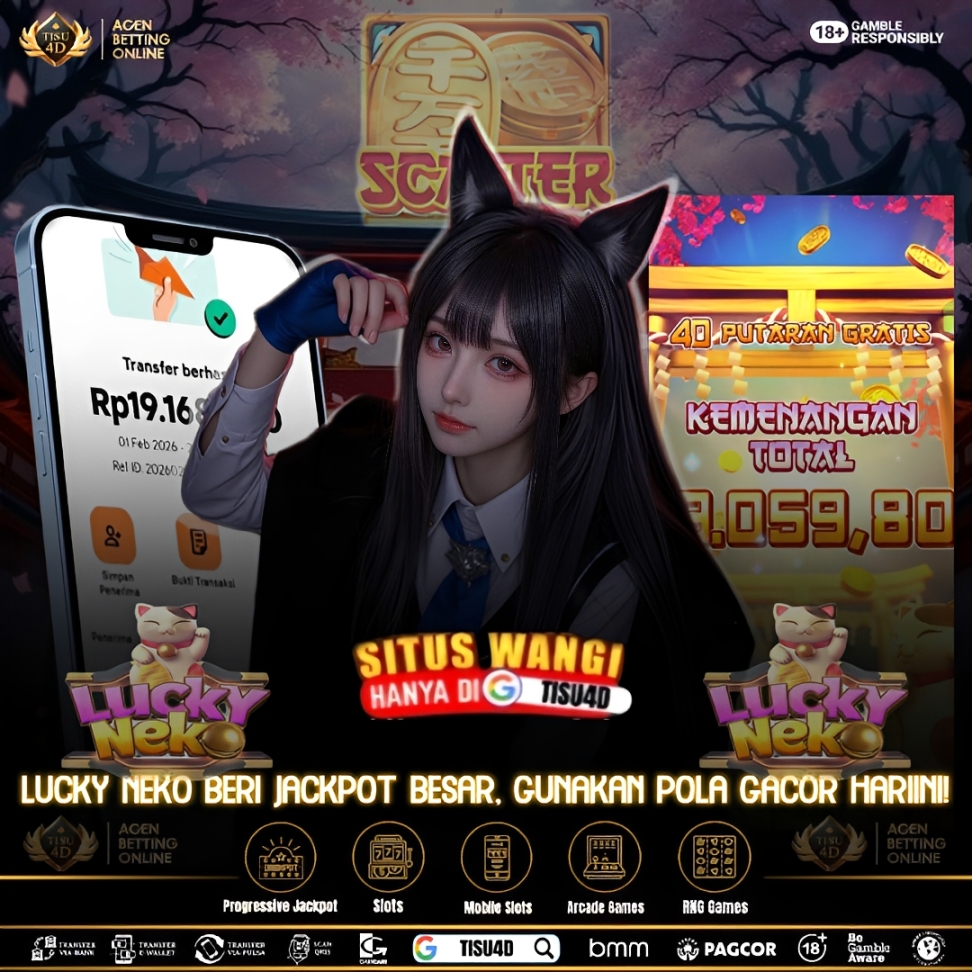 LUCKY NECKO MEMBERIKAN KEMENANGAN PADA SIANG INI BOSKU