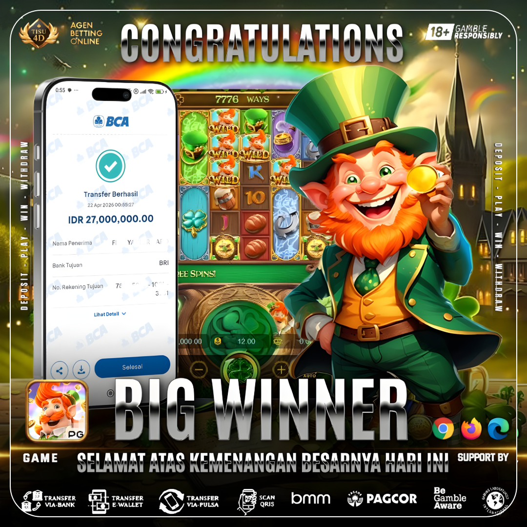 MISTER LEPRECHAUN SEDANG WANGI,LANGSUNG MAXWIN DI BET PERTAMA!!