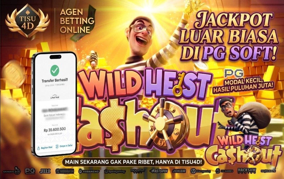 Jackpot Luar Biasa, WD-nya Pun Luar Biasa! 💸🔥bukti nyata. Rp35.600.500 sukses terbayar lunas hari ini dari Wild Heist Cashout!