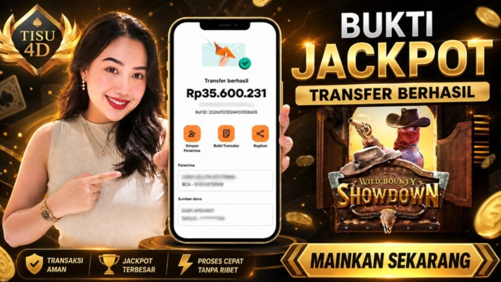 WILD BOUNTY SHOWDON KASIH CAER HARI INI DI TISU4D