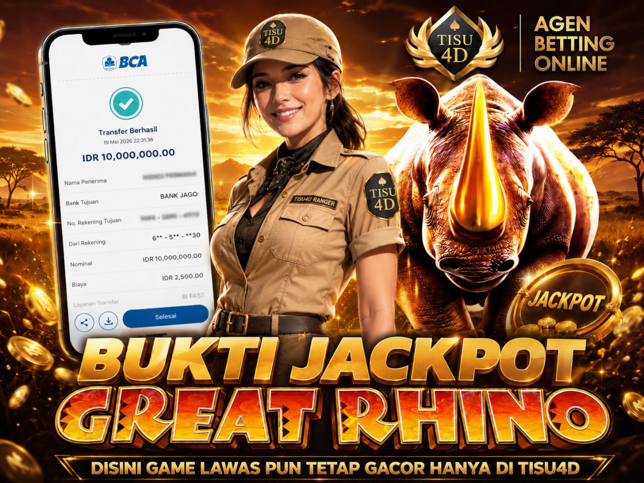 🔥 BUKTI JACKPOT NYATA DI TISU4D! 🔥