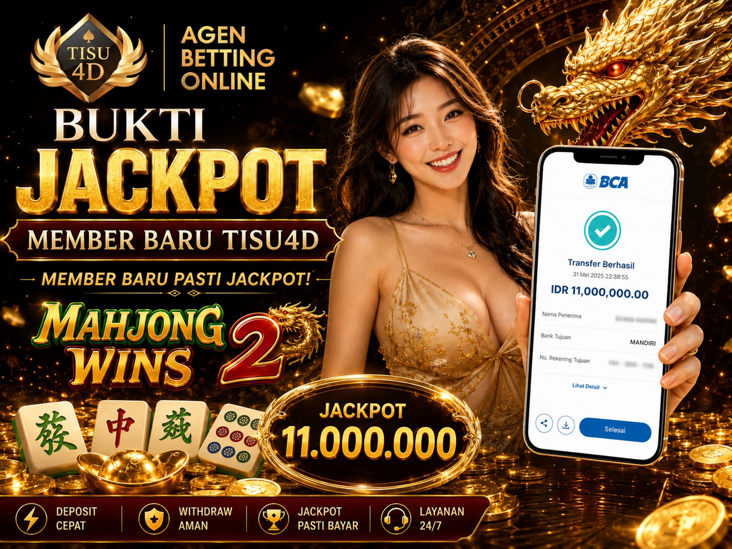 mahjong wins 2 memberikan kemenngan malam ini bosku🥰🥰