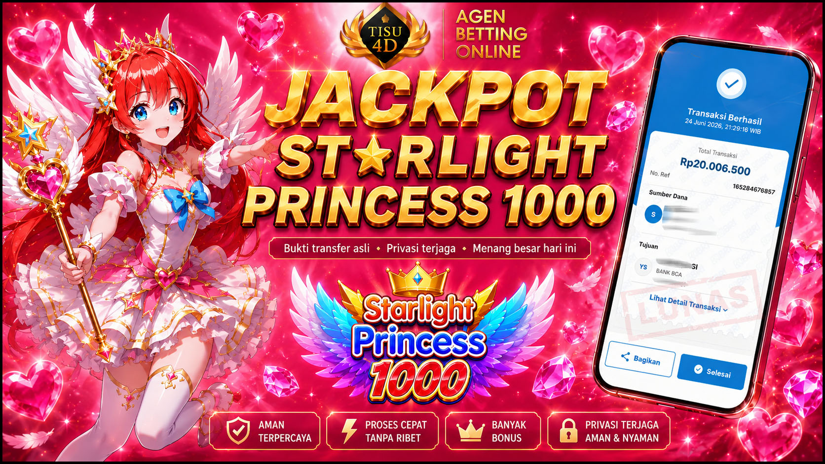 STARLIGHT PRINCESS X1000 MENGGILA!