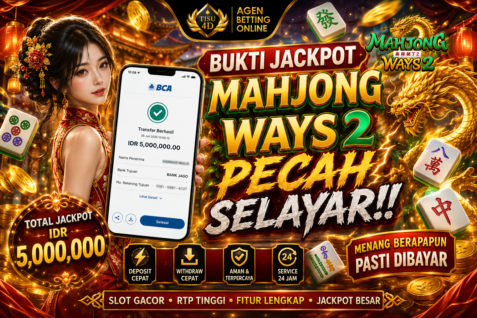 🐉 MAHJONG WAYS 2 PUTARAN SERU • BONUS MENARIK • TRANSAKSI CEPAT