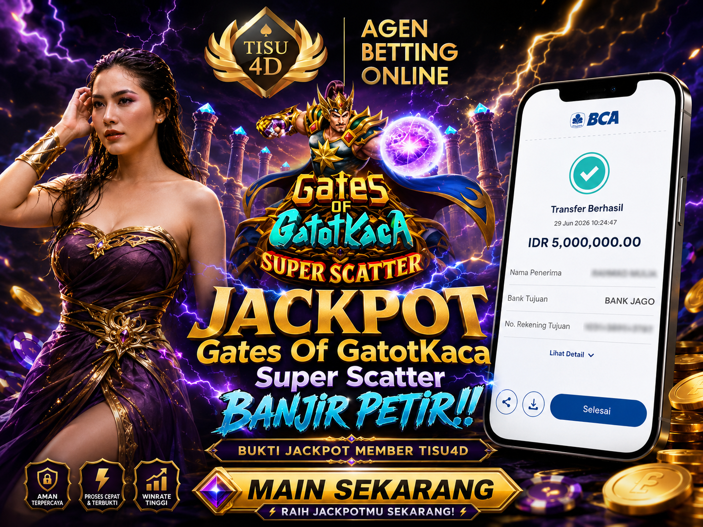 💥 SIAP MENANTANG KEBERUNTUNGANMU? 💥 🌟 Gates of Gatotkaca Super Scatter ✨ Sensasi permainan yang memacu adrenalin ⚡ Deposit Cepat • Transaksi Aman 🎯 Bergabung Sekarang dan Raih Pengalaman Bermain T