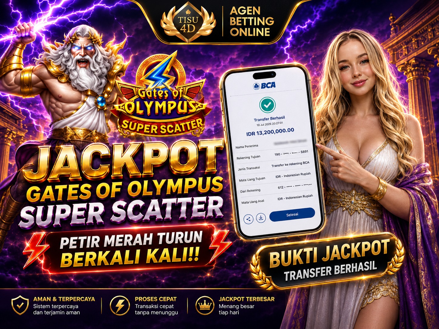 ⚡ GATES OF OLYMPUS SUPER SCATTER ⚡ PETIR MENYAMBAR, HADIAH MAKIN MENGGEBU!