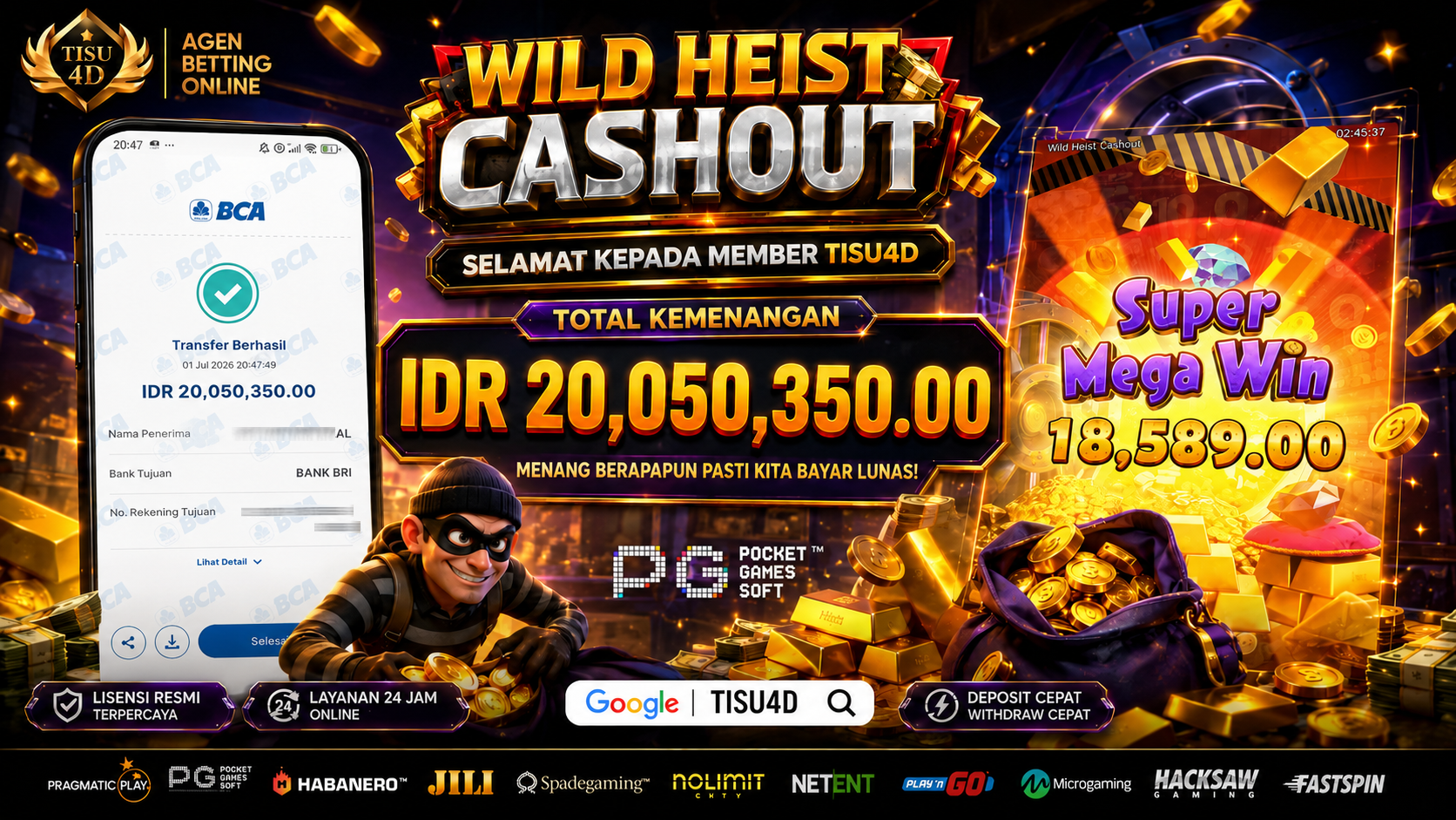 BRANKAS JEBOL! HARTA WILD HEIST BERHASIL DIBAWA PULANG!