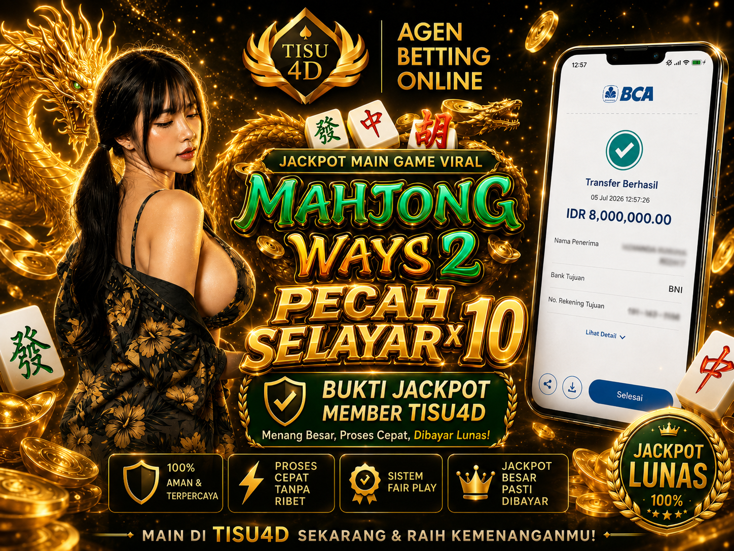 🔥 RASAKAN SENSASI MAHJONG WAYS 2! 🔥 Main Seru, Peluang Besar, Proses Cepat!