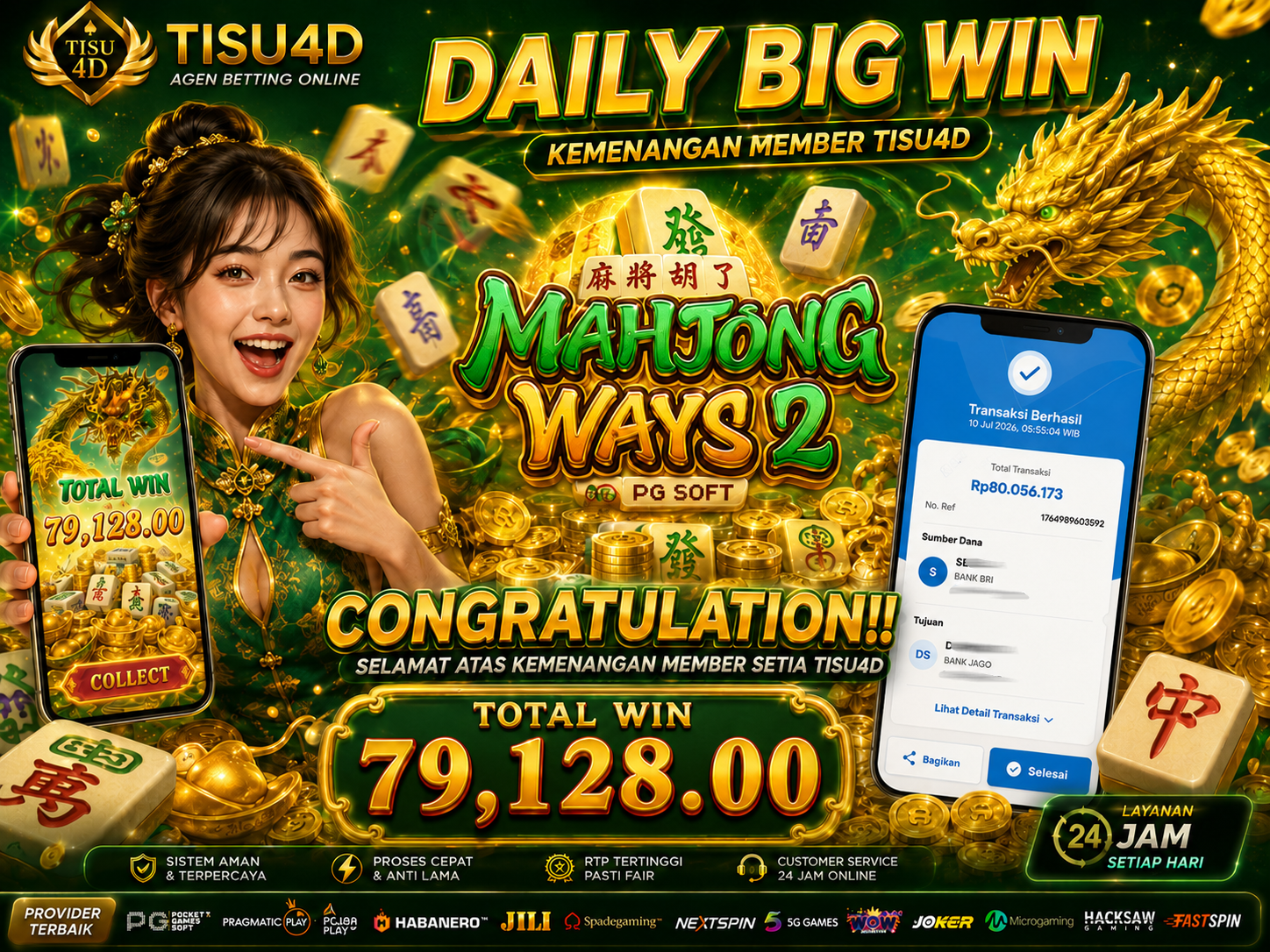 🔥 PECAH LAGI! BUKTI NYATA KEMENANGAN MAHJONG WAYS 2! 🔥