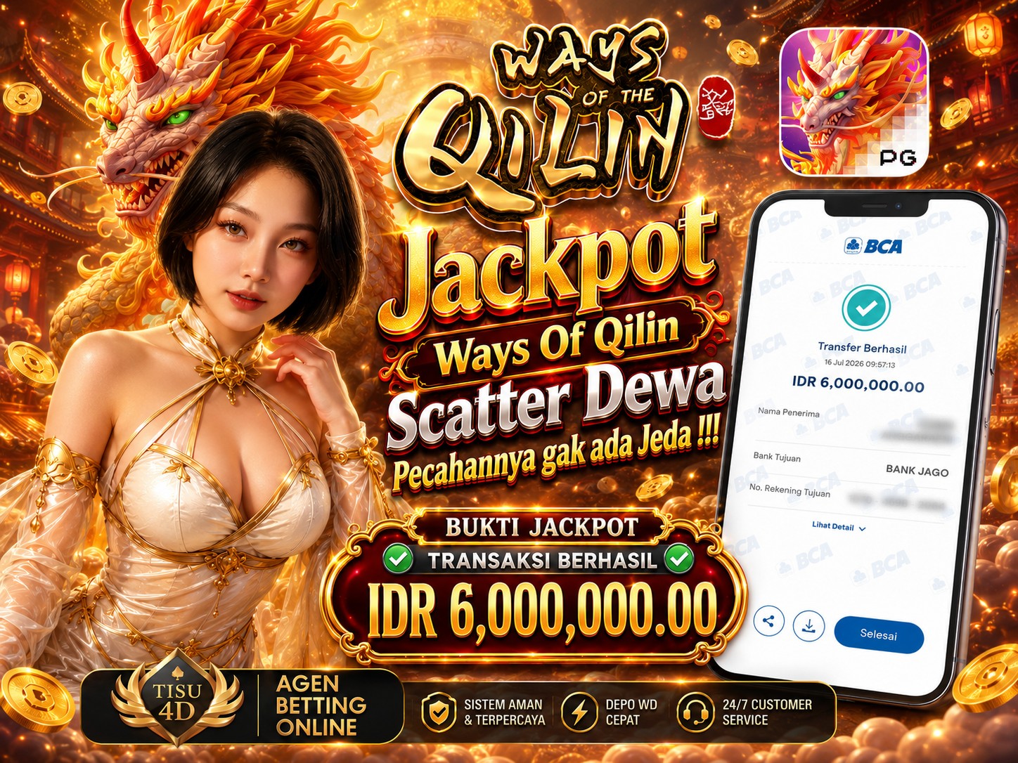 "SCATTER DEWA MEMBAWA BERKAH: SEKALI PECAH, AUTO CUAN MELIPAT GANDA! 🏆✨