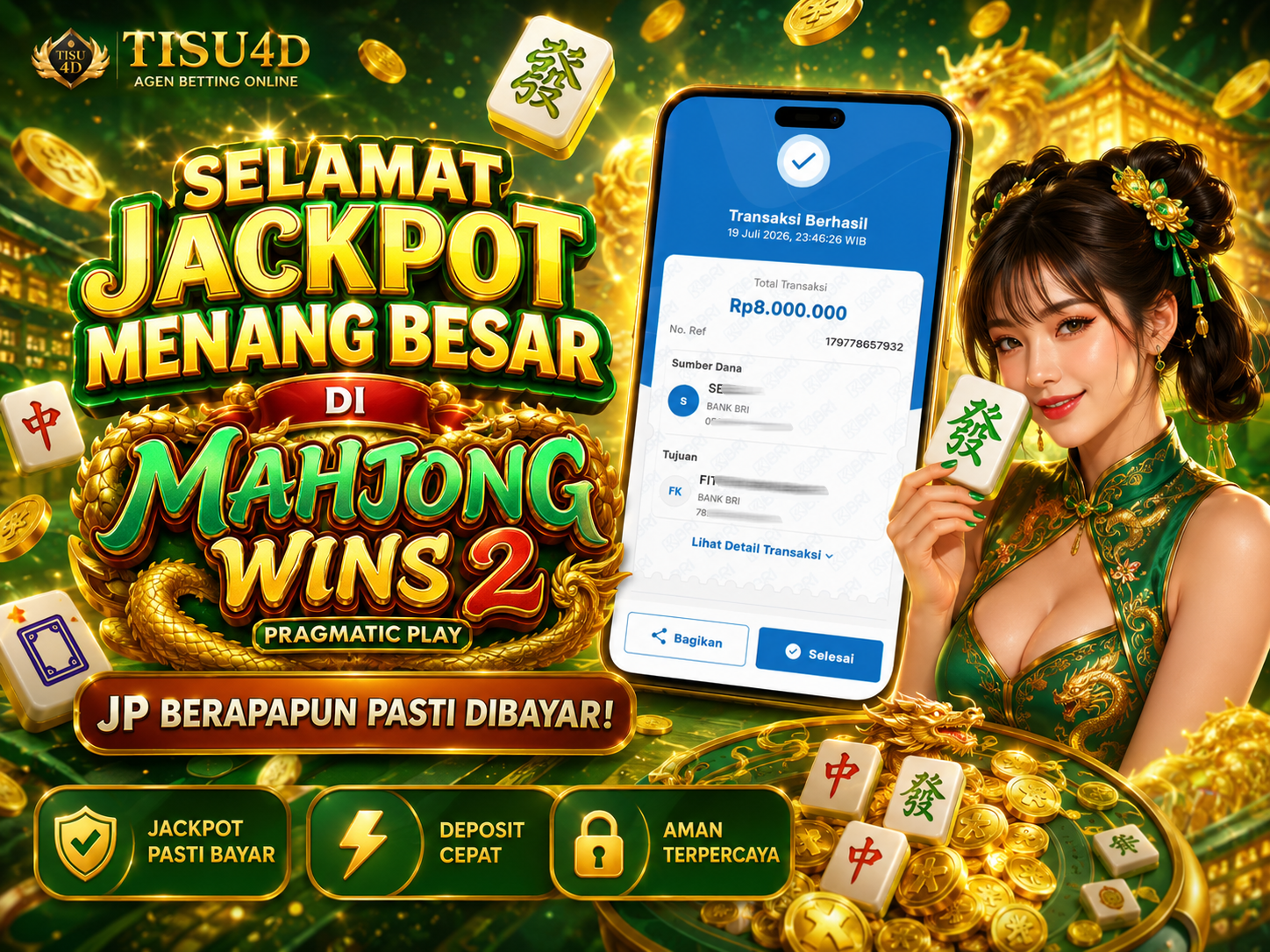 MAHJONG WINS 2: SEKALI SPIN, JACKPOT JUTAAN JADI NYATA!