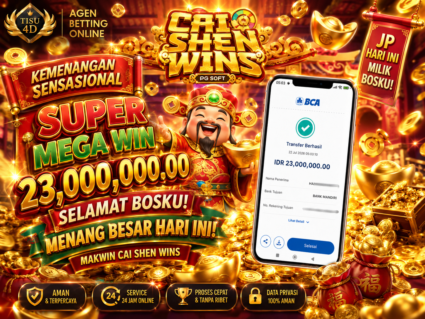 MENANG SENSASIONAL! MAXWIN CAI SHEN WINS PECAH LAGI!🔥