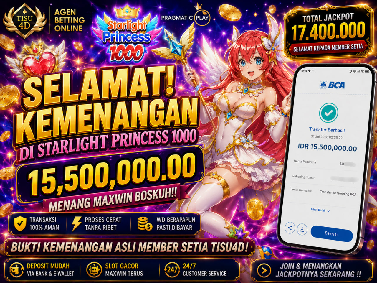 SI PRINCESS LAGI BAGI-BAGI DUIT, MEMBER SETIA PANEN JACKPOT! ✨