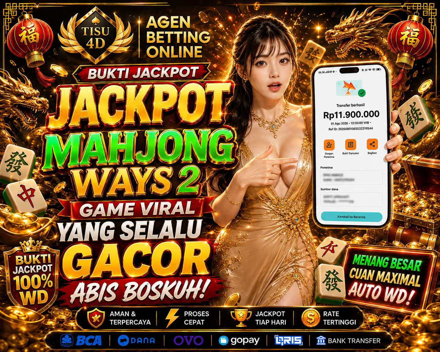 🔥 MAHJONG WAYS 2 🔥 GAME VIRAL YANG LAGI RAMAI DIMAINKAN!  ⚡ KENAPA PILIH TISU4D?  🛡️ Aman & Terpercaya ⚡ Deposit & Withdraw Cepat 🎁 Event Menarik Setiap Hari 💳 Lengkap Metode Pembayaran 📞 Custom