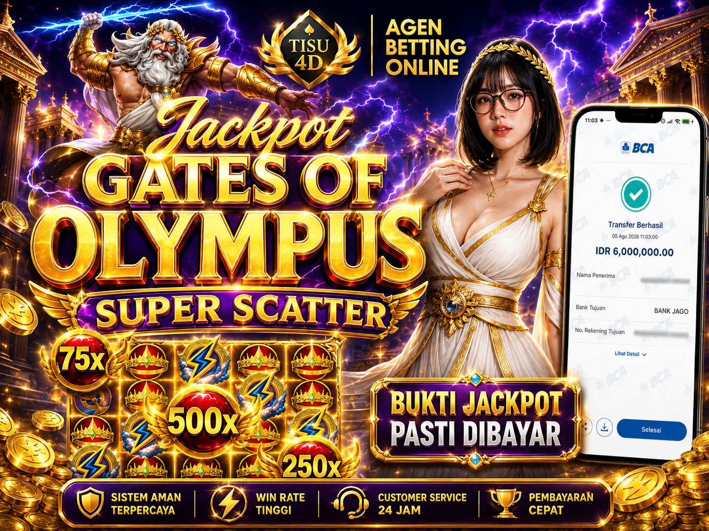 ⚡ JACKPOT GATES OF OLYMPUS ⚡  🔥 SUPER SCATTER SIAP MELEDAK! 🔥  💎 Peluang Maxwin Berlipat Ganda ⚡ Winrate Tinggi, Main Makin Seru 💰 Jackpot Besar Menanti Setiap Hari 🚀 Deposit Cepat • Withdraw Kil