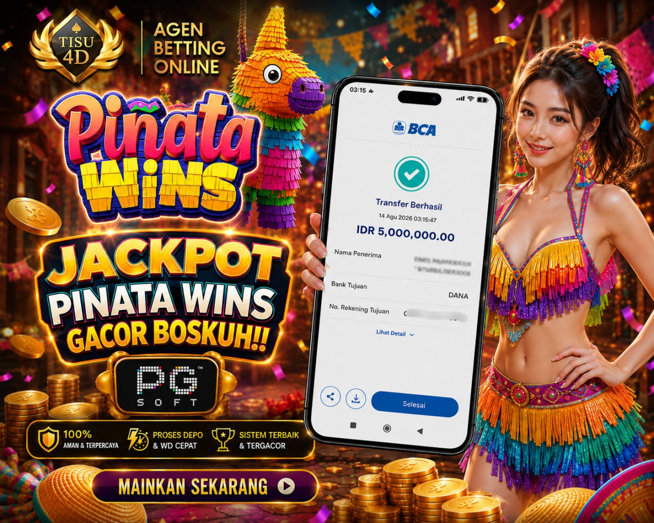 Pesta Cuan Meriah: Hancurkan Piñata, Ambil Jackpot IDR 5.000.000! 🪅