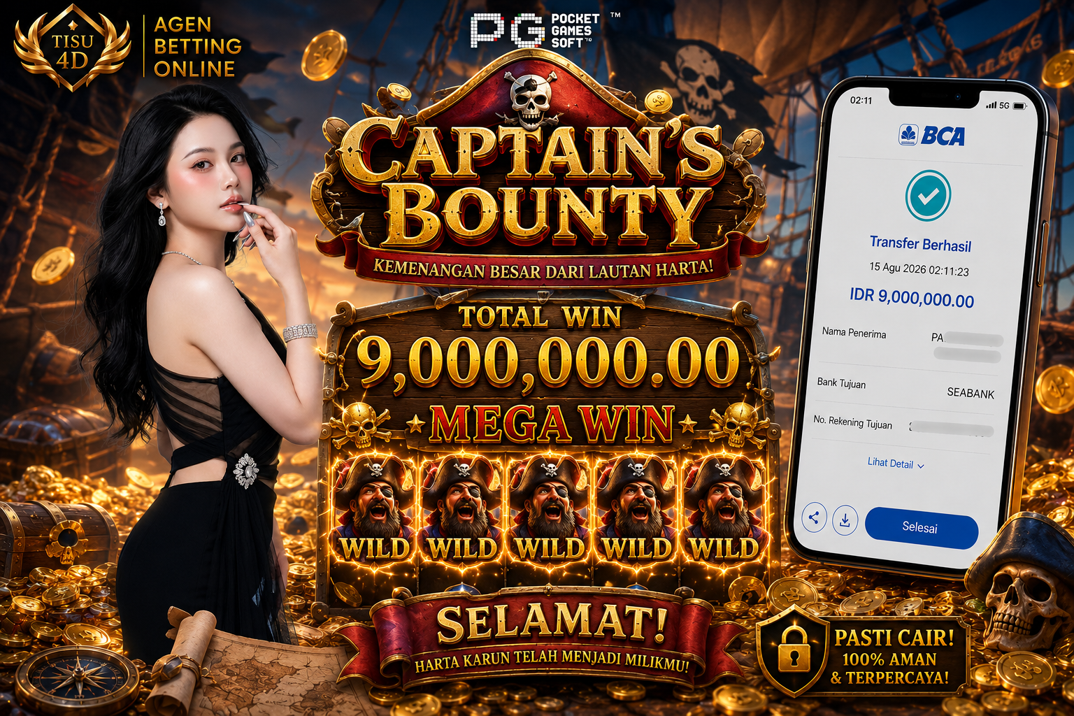 CAPTAIN’S BOUNTY: Bawa Pulang Harta Karun Lautan IDR 9.000.000!