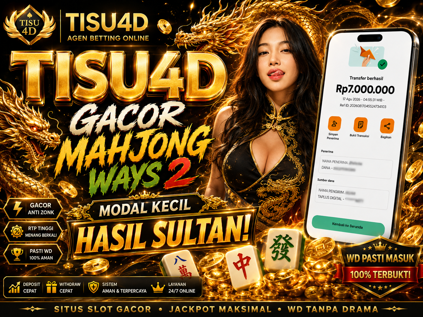 💎 MAHJONG GACOR PALING HOT! 💎  🎯 Scatter Mudah Muncul 🎯 Peluang Maxwin Lebih Besar 🎯 Jackpot Melimpah Setiap Hari  JANGAN CUMA LIHAT ORANG WD! SEKARANG GILIRAN KAMU YANG BUKTIN!