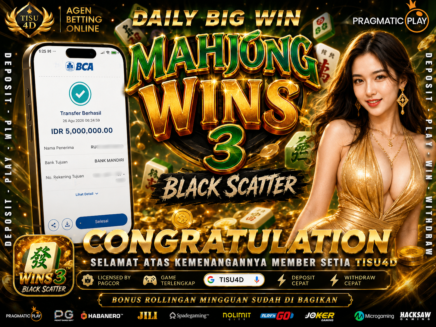 🀄 BLACK SCATTER PECAH LAGI BOSKU! TOTAL WD IDR 5.000.000 LANGSUNG CAIR LUNAS!