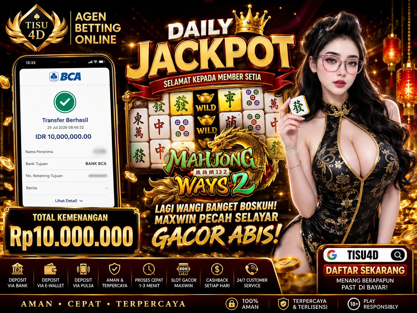 🔥 DAILY JACKPOT MAHJONG WAYS 2! 🔥 Setiap hari ada kejutan, setiap spin punya peluang! 🎰✨ Saatnya gas dan buktikan keberuntunganmu hari ini!
