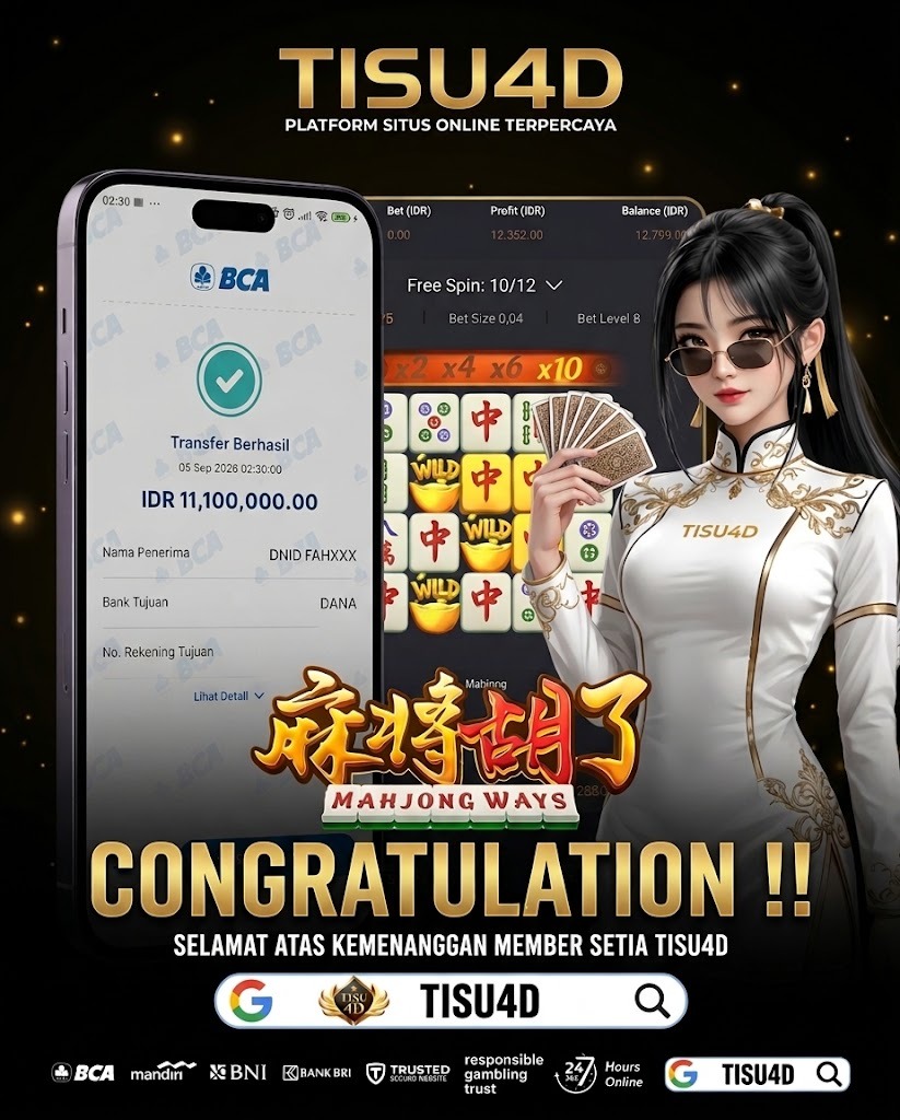 🀄️ SELAMAT KPD MEMBER SETIA TISU4D! MAHJONG WAYS PECAH MAXWIN 11,1 JUTA! 🀄️💰
