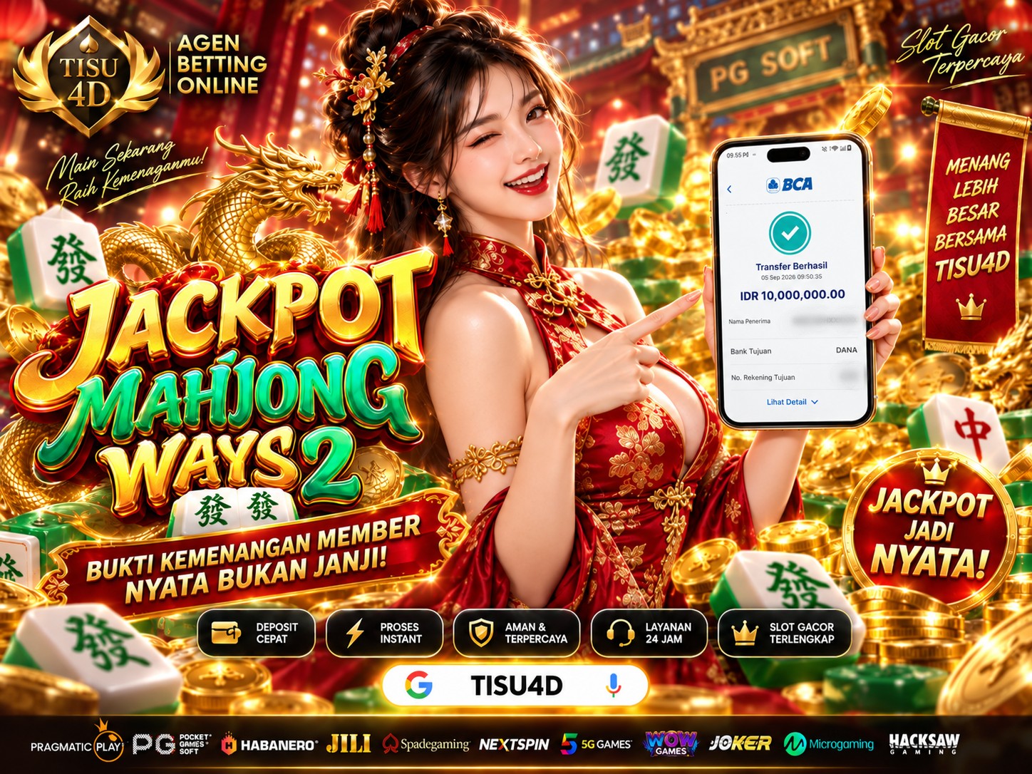 🔥 JACKPOT MAHJONG WAYS 2 🔥 💰 JACKPOT BESAR, KEMENANGAN NYATA! Sekali hoki, cuan melesat! 🎉 MAINKAN MOMEN KEBERUNTUNGANMU & RAIH JACKPOT FANTASTIS!