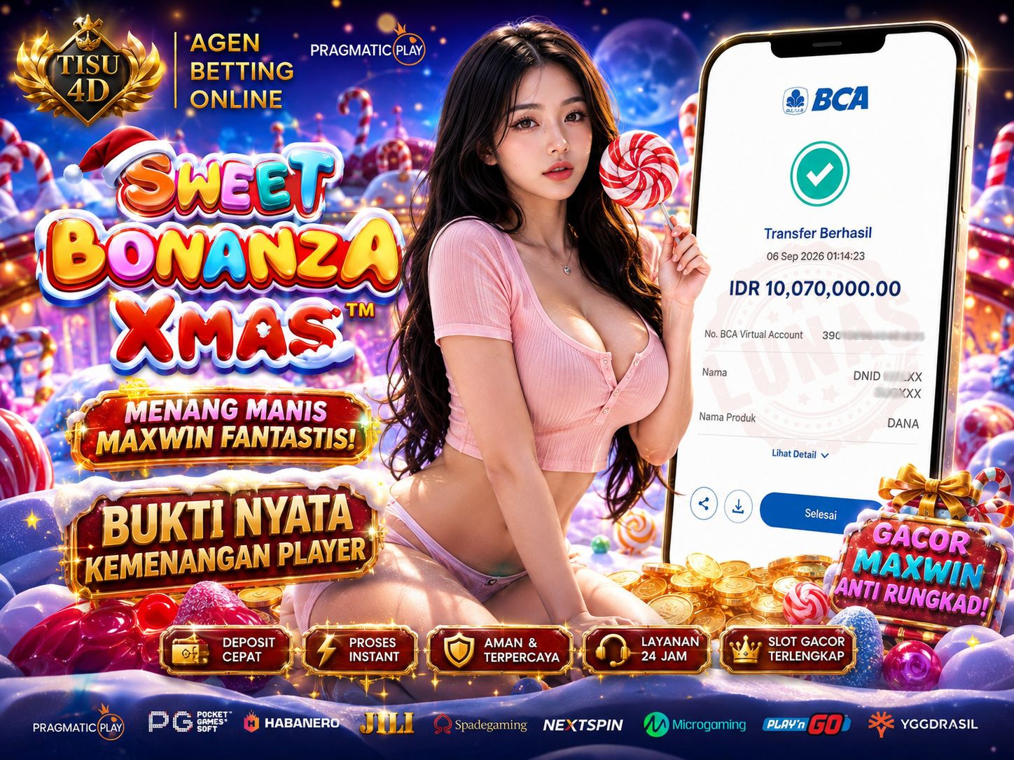 🎄 MANISNYA MAXWIN XMAS! SWEET BONANZA XMAS CAIRKAN 10 JUTA LEBIH! 🍬💰