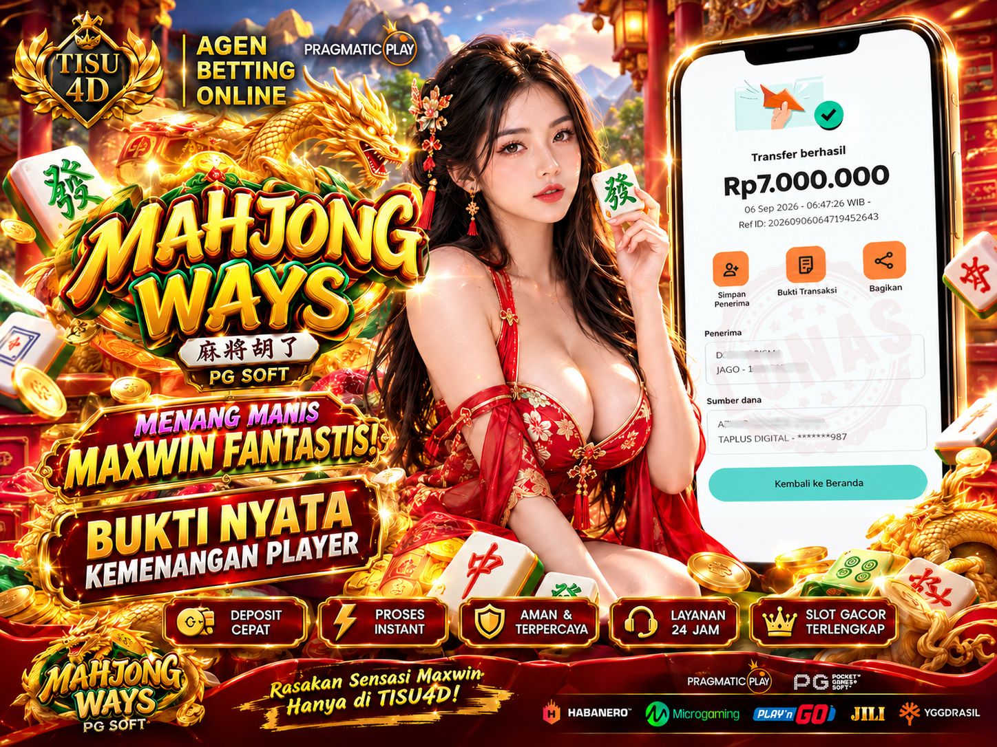 🀄️ KEPINGAN EMAS PECAH! MAHJONG WAYS SUKSES CAIRKAN MAXWIN 7 JUTA! 🐉💰