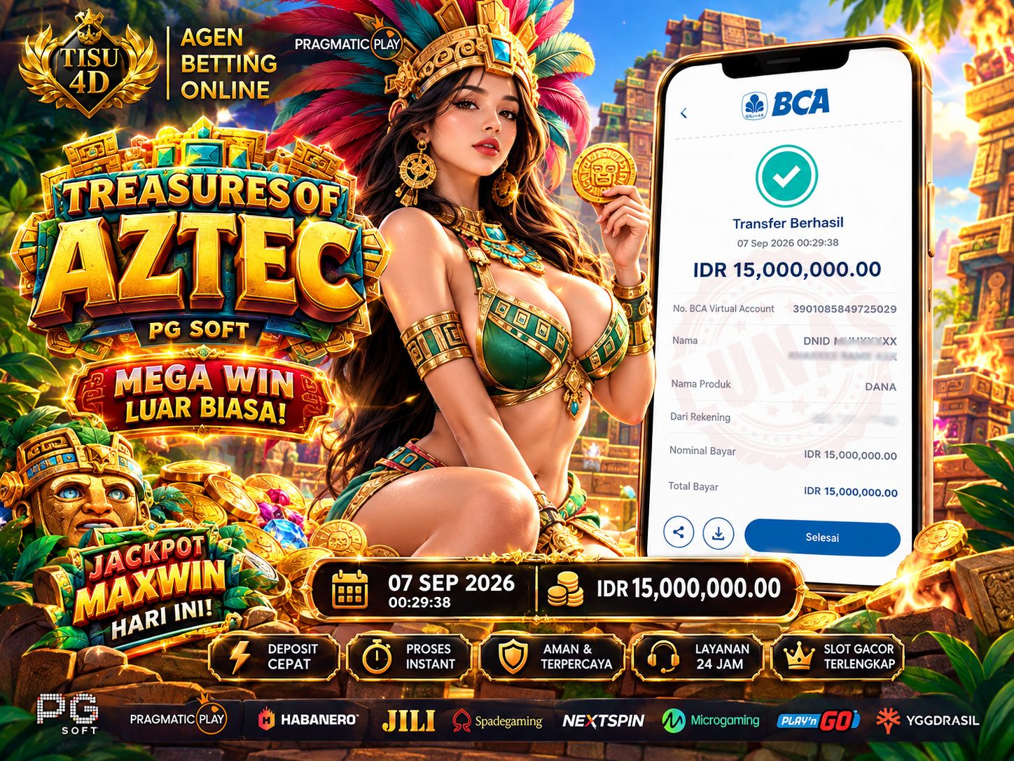 🗿 HARTA KARUN KUNO TERBONGKAR! TREASURES OF AZTEC SUKSES BAWA PULANG 15 JUTA! 🏛️💰