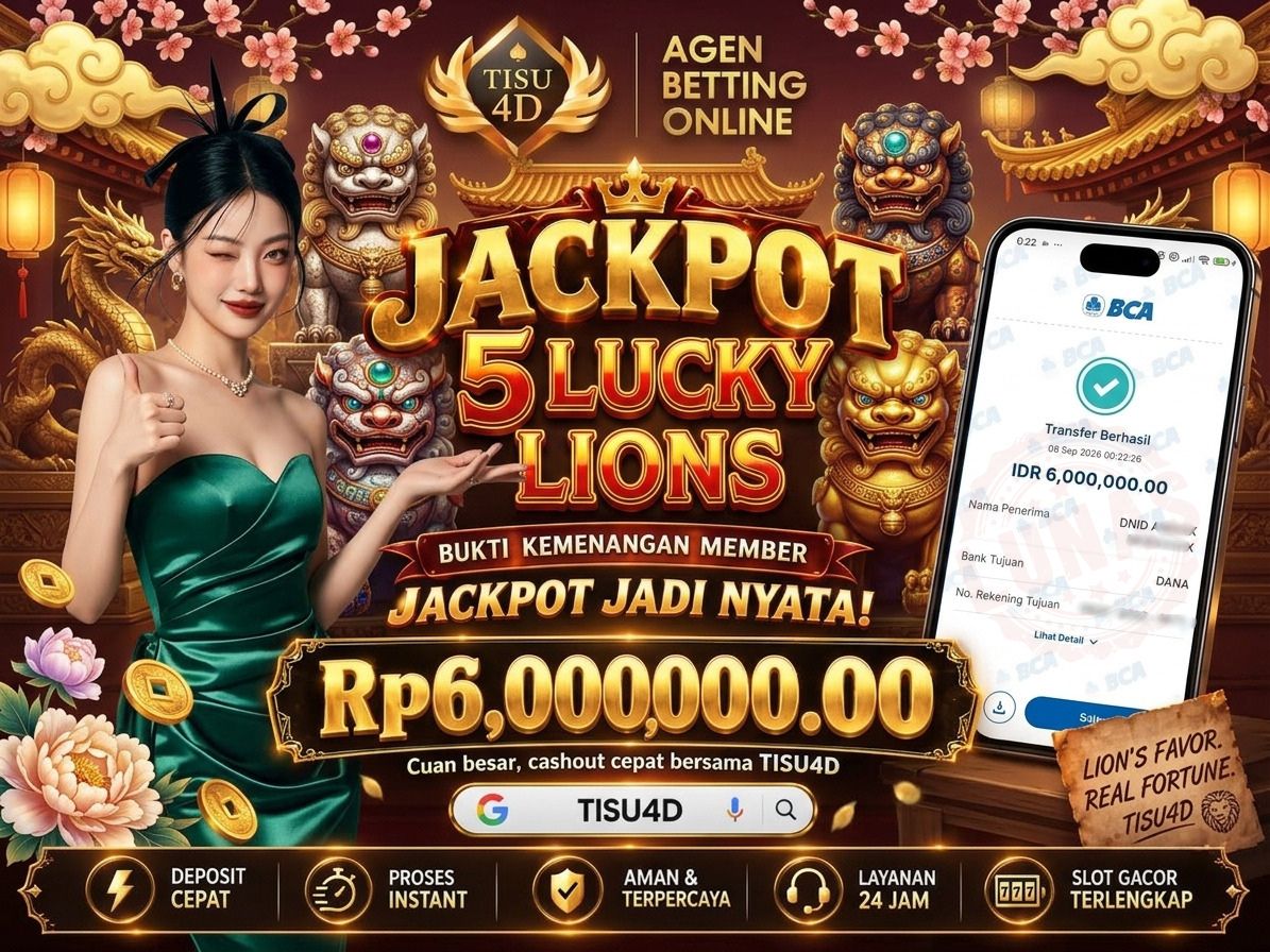 🦁 RAUNGAN LION PEMBAWA HOKI! 5 LUCKY LIONS CAIRKAN JACKPOT 6 JUTA! 🦁💰