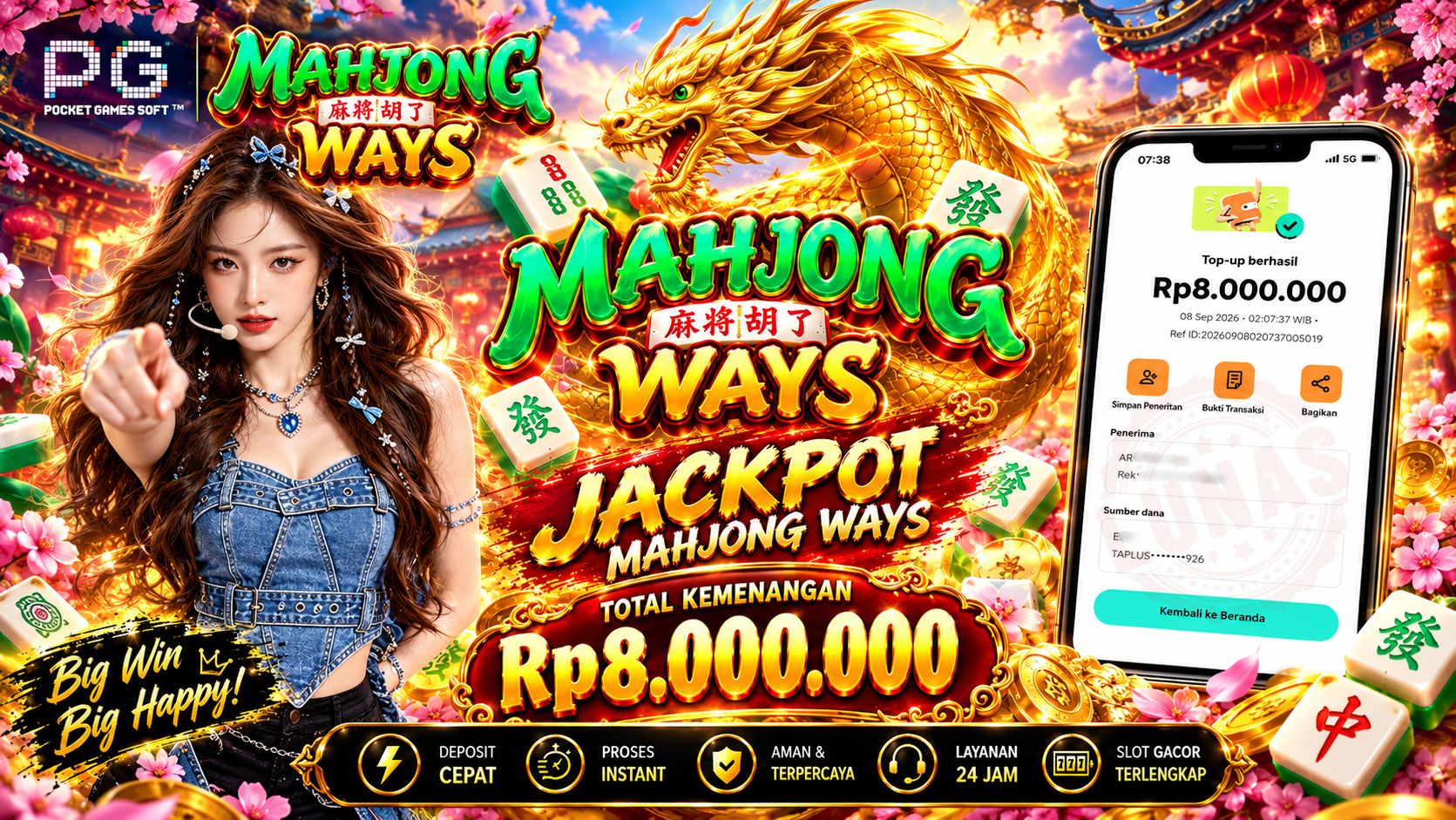 🐉 HOKI NAGA KEMBALI MENYAMBAR! MAHJONG WAYS SUKSES BONGKAR 8 JUTA! 🀄️💰
