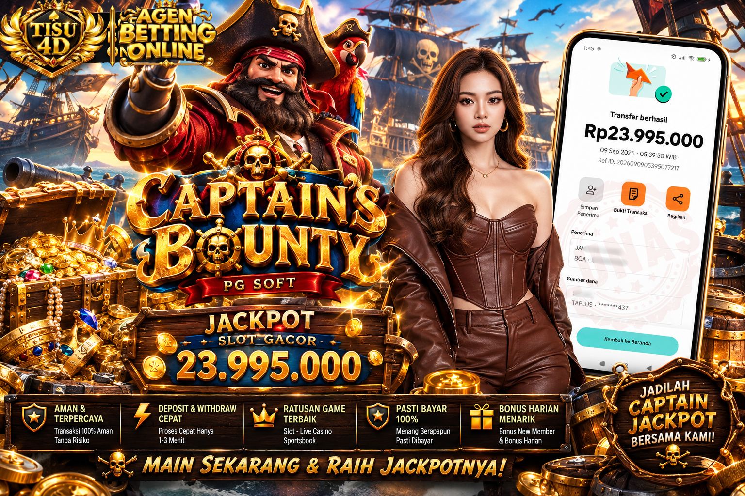 🏴‍☠️ HARTA KARUN BAJAK LAUT DIBONGKAR TUNTAS! CAPTAIN'S BOUNTY CAIRKAN 23,9 JUTA! 🪙💰