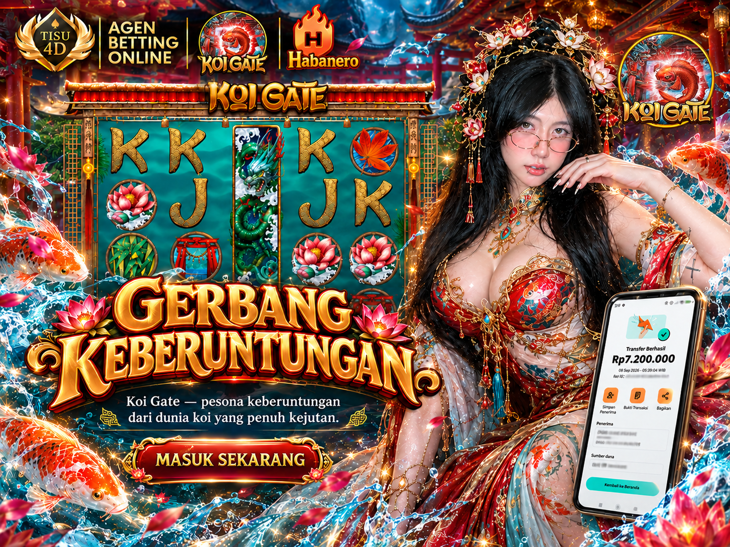 🐟✨ KOI GATE — GERBANG KEBERUNTUNGAN ✨🐟