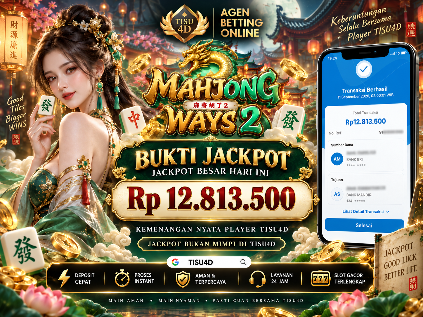 💥 JACKPOT MAHJONG WAYS  PECAH! MANISNYA KEMENANGAN DI TISU4D!