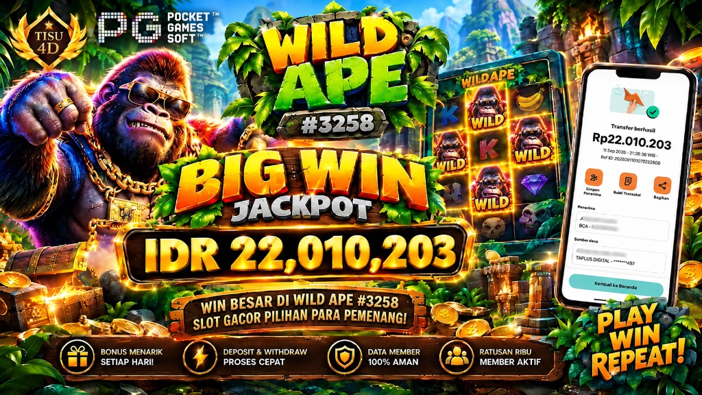 🦍 AMUKAN RAJA HUTAN MELEDAK! WILD APE #3258 CAIRKAN 22 JUTA! 🦍💰