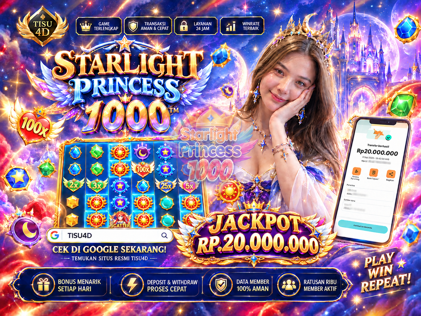 ✨ STARLIGHT PRINCESS 1000 ✨