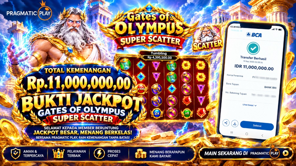 ⚡️ SAMBARAN PETIR SUPER SCATTER MELEDAK! GATES OF OLYMPUS SUPER SCATTER CAIRKAN 11 JUTA PAS! ⚡️💰