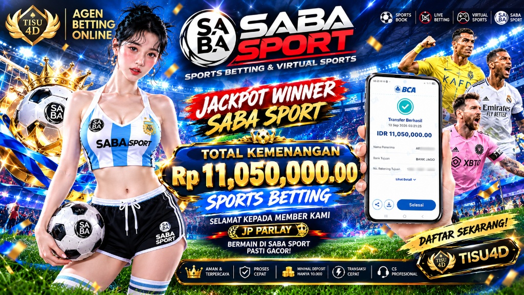 ⚽️ TEBAKAN PARLAY MANTAP JIWA! SABA SPORT CAIRKAN JP PARLAY 11 JUTA PAS! ⚽️💰