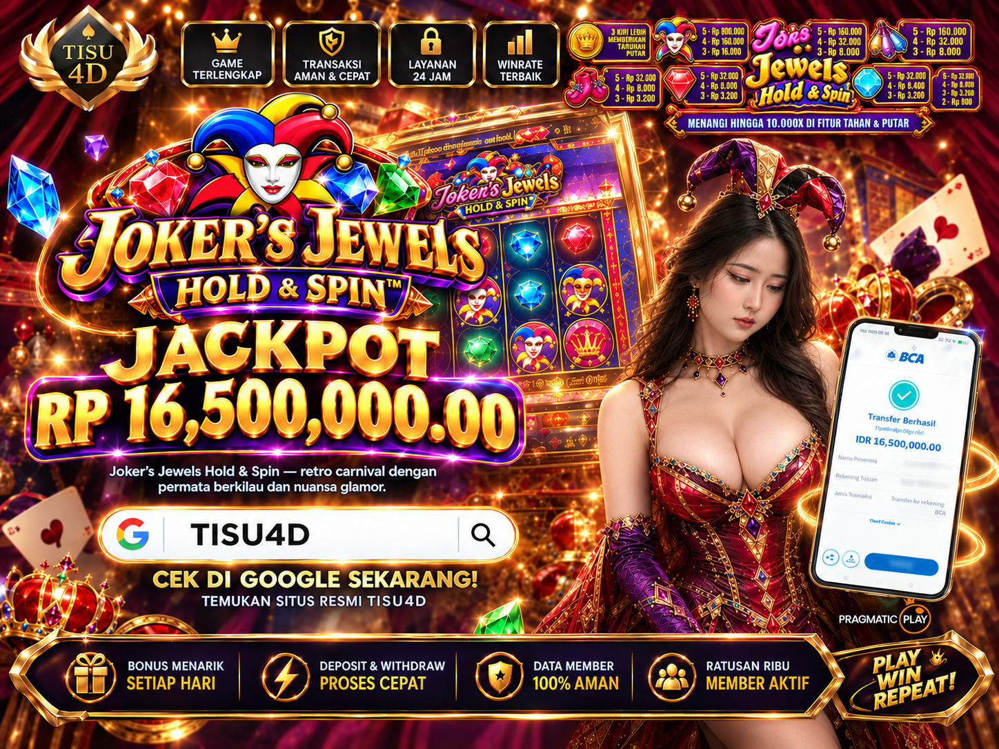 🎭💎 JOKER’S JEWELS HOLD & SPIN™ 💎🎭
